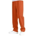 thumbnail image 6 of ATOGUTA Uniform Pants Boys Size 4T-15 Elastic Waist Fleece Athletic Joggers for Running Sports Outdoor School Uniform Orange, 6 of 6