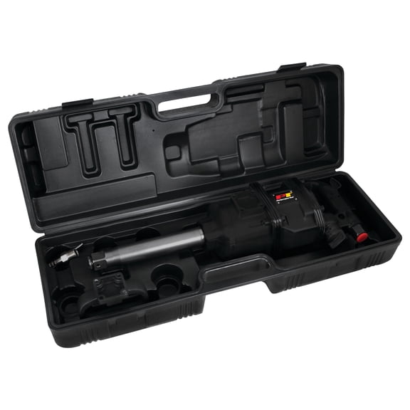 Performance Tool M634 1-Inch Heavy Duty 1-Inch Air Impact Wrench Gun Long Shank Commercial Truck Mechanics w/Case & 6-Inch Anvil