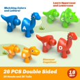 thumbnail image 2 of Learning Toys Edumoteso Dinosaur Alphabet 26 unidades para niños mayores de 18 millones, 2 of 7