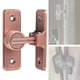 thumbnail image 5 of Pestillo para puerta de granero, cerradura de seguridad para el hogar, herrajes de aleación de zinc, pestillo para puerta corrediza Oro rosa de 90 grados., 5 of 8