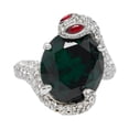 thumbnail image 3 of Anillo de serpiente para mujer, regalo ajustable, joyería elegante y moderna, dije para festival, boda, aniversario, día de San Valentín, cumpleaños Plata, 3 of 8
