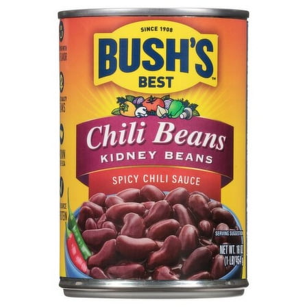 Bush's Best Spicy Chili Sauce Kidney Beans, 16 oz( pack of 1 )