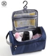 thumbnail image 4 of Luxtrada Cosmetic Bag Makeup Storage Case Hanging Travel Toiletry Bag Organizer Storage Bag (Navy), 4 of 9