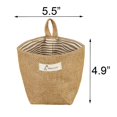 thumbnail image 4 of 6 cestas colgantes de almacenamiento de pared pequeñas Organizador plegable de lino y algodón para organizar, decoración, 4 of 5