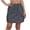 Dark Gray(Skirt), variant on Womens Utility Cargo Skirt, Elastic Waist Casual Mini Skirt with Pockets, Lightweight Athletic Hiking Skirt