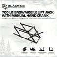 thumbnail image 2 of Black Ice 700 lb Manual Snowmobile Lift Stand and Jack, 25" Lift Height, Folding Design, 2 of 10