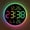 Rgb, variant on 10 Inch Large Digital Wall Clock with 9 Color Changing Remote Control, Date Week Temperature, Auto Brightness Dimmer Big Clock with Night Lights,Green