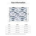 thumbnail image 2 of Throw Blanket for Couch, Blue Fish Super Soft Fuzzy Comfy Warm Throw Blanket, Cuteness Lightweight Cozy Plush Flannel Blanket & Throws for Sofa and Bed All Season, 2 of 5