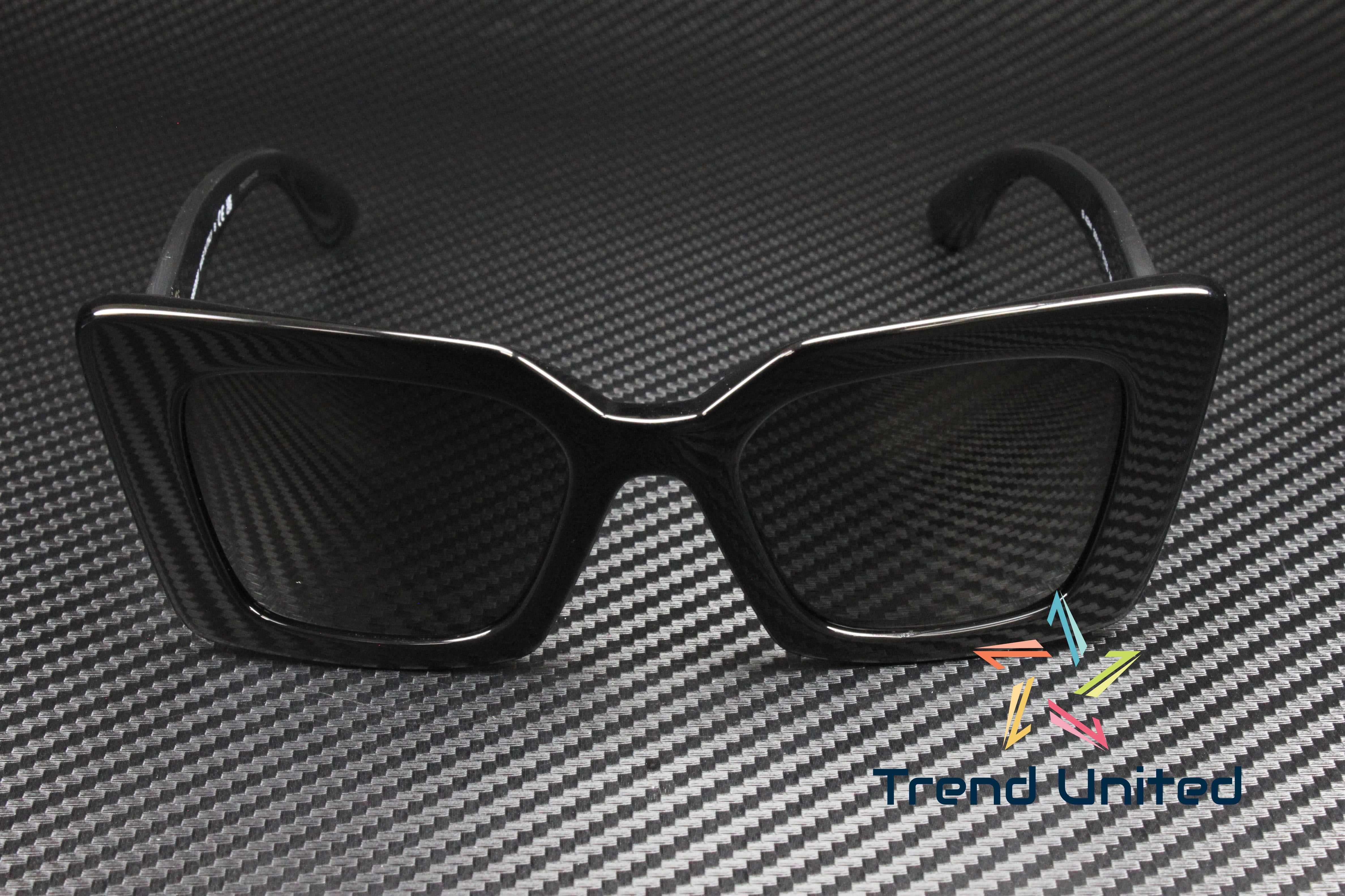 New Burberry Daisy BE 4344 300187 Black Plastic Square Sunglasses Grey Lens Burberry Women main image 2