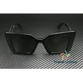 thumbnail image 3 of Burberry Daisy BE 4344 Plastic Womens Square Optical Sunglasses Black 51mm Adult, 3 of 7