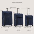 thumbnail image 5 of U.S. Traveler Anzio Softside Expandable Spinner Luggage, Burgundy, Checked-Large 30-Inch, 5 of 5