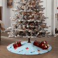 thumbnail image 4 of Rateoe Syringe And Red Cross Pattern Christmas Tree Skirt with Ties , Christmas Tree Decorations, Farmhouse Christmas Decor Xmas Holiday Decorations-30", 4 of 6
