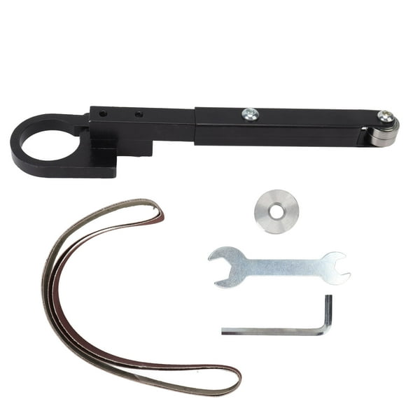 Attache de Ponceuse à Courroie en Acier Robuste à Faible Bruit, Haute Stabilité, Tuyau de Machine à Sable pour Trous de Couteau, Adaptateur, Outil de Traitement Miroir Angle