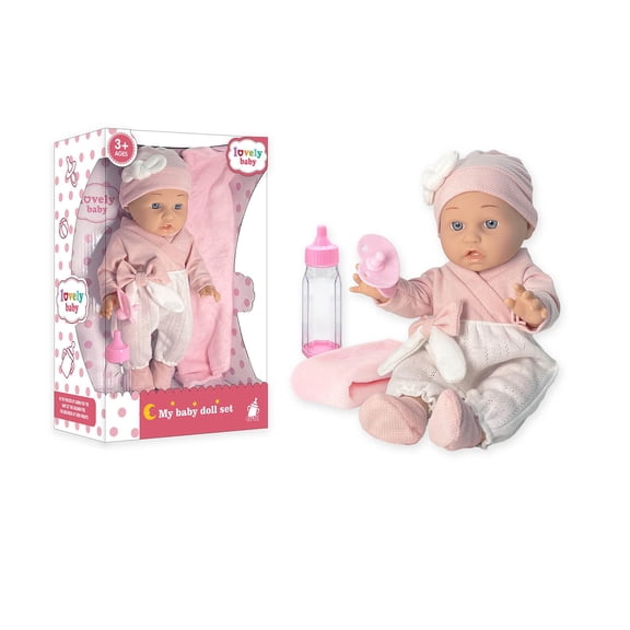 bxhwj Soothing Doll, Realistic Weighted Sensory Baby Doll with Anatomical Details, Lifelike Soft Vinyl Doll for Anxiety Relief and Play Therapy, Gift for Children & Adults