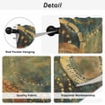 thumbnail image 5 of Vintage Geometric Tier Curtains, Watercolor Abstract Art Light Filtering Kitchen Curtains, 2Pcs Rod Pocket Half Window Treatments Panels for Sink Cafe Cabinet Camper 27.5x36 Inches, 5 of 9