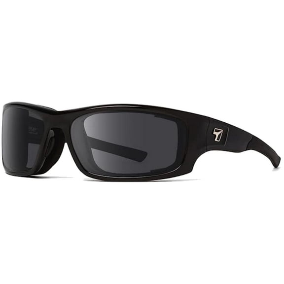 Panhead Wind Blocking Padded Foam Polarized Sunglasses for Outdoors, 100% UVA + UVB Protection, Glossy Black Frame/Polarized Gray Lens