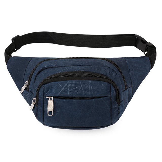 Bolso de pecho informal para hombre, riñonera a rayas para teléfono móvil, Mochila deportiva cruzada de un solo hombro a la moda