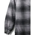 thumbnail image 5 of Ma Croix Mens Long Sleeve Padded Flannel Jacket with Hood, 5 of 6