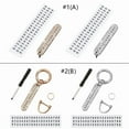 thumbnail image 4 of Diamond Keychain With Phone Number Car Keychain Men Women Purse Charm Anti Loss Telephone Number Plate for Key Chain Pen, 4 of 10