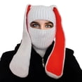 thumbnail image 3 of Winter Warm Knit Hoodwith Rabbit Ears for Adults Suitable for Seasonal Outdoor Activities and Everyday Comfort, 3 of 3
