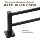 thumbnail image 5 of Toallero Doble Toallero Doble De 24 Pulgadas Para Baño Montado En La Pared Toallero De Baño Resistente Toallero Soporte Para Toallas Barra De Toalla De Baño Moderna De Acero Inoxidable Negro Mate, 5 of 5