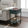 thumbnail image 4 of Furniture of America Sims Transitional Wood 1-Shelf Side Table in Antique Green, 4 of 7