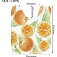 thumbnail image 4 of Dreamtimes Citrus Orange Fruit Anti-Slip Ultra Absorbent Durable Bath Rug with Rubber Backing,17.3"x13.4", 4 of 5