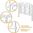 thumbnail image 4 of 5 Panels 24inch High 10ft Long Decorative Garden Fences and Borders for Dogs No Dig Metal Fence Panel Garden Edging Border Fence Animal Barrier Fencing White, 4 of 6