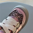 thumbnail image 3 of XXWXYD Toddler Shoes Children's Velvet Thick Cotton Shoes Autumn Winter Velvet Thick Foot Anti Fall Snow Boots for Fashion Breathable Comfortable Shoe(4.5-5 Years,Purple), 3 of 8