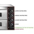 ZXMT 40L Double Layer Toaster Oven Indoor Pizza Oven for Making 16