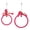 Rose Red, variant on NFTIGB Cotton Rope Pet Parrot Swing Hanging Ring Climbing Chewing Toy, Bird Cage Accessory for Macaw Cockatiel, Yellow, 9.84 inches / 25.0 cm