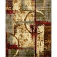 thumbnail image 1 of Unique Loom Barista Zone Géométrique Tapis 8' x 10' Rectangulaire Multi/Beige, 1 of 10
