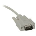 thumbnail image 3 of C2G - Serial extension cable - DB-9 (M) to DB-9 (F) - 1 ft - molded, thumbscrews - beige, 3 of 3