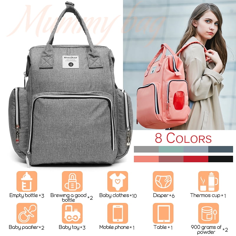 Luxury Large Capacity Mummy Maternity Nappy Diaper Bag Baby Bag Travel