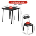 thumbnail image 2 of Dining Table Set of 2, Small Kitchen Table with Chairs for 2 with Upholstered Chairs, 3 Piece Dining Table Set, Compact Kitchen Table Set for Small Space, 2 of 11