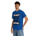 thumbnail image 5 of DJH Apparel | I Am Not Always Right Funny / Comical Unisex T-shirt, 5 of 7