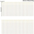 thumbnail image 2 of 235 piezas de alfileres de cabeza esférica de latón de calibre 21 y 60 mm de longitud, con extremos metálicos, ideales para bisutería, abalorios y la fabricación de pendientes colgantes., 2 of 8