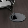thumbnail image 3 of Cabot 60W 3 Position L Shaped Sit Stand Desk in Heather Gray - Engineered Wood, 3 of 7