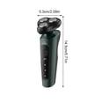 thumbnail image 3 of Qarigey Afeitadora eléctrica Cortadora de barba inalámbrica para hombres Juegos de afeitado Verde Estándar, 3 of 6