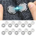thumbnail image 3 of 10Pairs 0.79inch Button Clasps Dress Clothes Snaps Knitting Sewing Jacket Closure silvery, 3 of 9