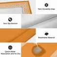 thumbnail image 6 of Orange Greek Key Outdoor Rug for Patio/Deck/Porch, Non-Slip Large Area Rug 6 x 9 Ft, White Greece Ancient Farmhouse Geo Indoor Outdoor Rugs Washable Area Rugs, Reversible Camping Rug Carpet Runner, 6 of 8