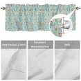 thumbnail image 5 of Curtain Valance for Windows, Oceans Sea Nuts Sea Stars Kitchen Valances Rod Pocket Short Curtains, Abstract Geometric Art Window Valance for Bedroom Bathroom Living room 42x12in, 5 of 9