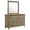 Vineyard Oak - Dresser With Mirror, variant on Hazlewood 6-drawer Bedroom Dresser Cabinet Vineyard Oak