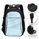thumbnail image 3 of Balery Light Blue Marble Mochila con carga USB para hombre y mujer - Mochila impermeable y antirrobo para laptop con puerto USB para viajes, trabajo, 3 of 7