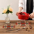 thumbnail image 7 of SKYSONIC Summer Colorful Pot Holders Trivets, 2 Pcs Heat Resistant Trivets,Traditional Style Cotton Thread Weave Mats for Hot Pads Pans Pot Bowl Teapot for Kitchen Decor, 7 of 7