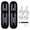 thumbnail image 1 of Leader Accessories Hole Through Middle Ribbed Inflatable Black 10''x26'' Boat Fender Pack of 4 Includes 3/8'' Fender Lines Pack od 4 and Pump to Inflate, 1 of 4