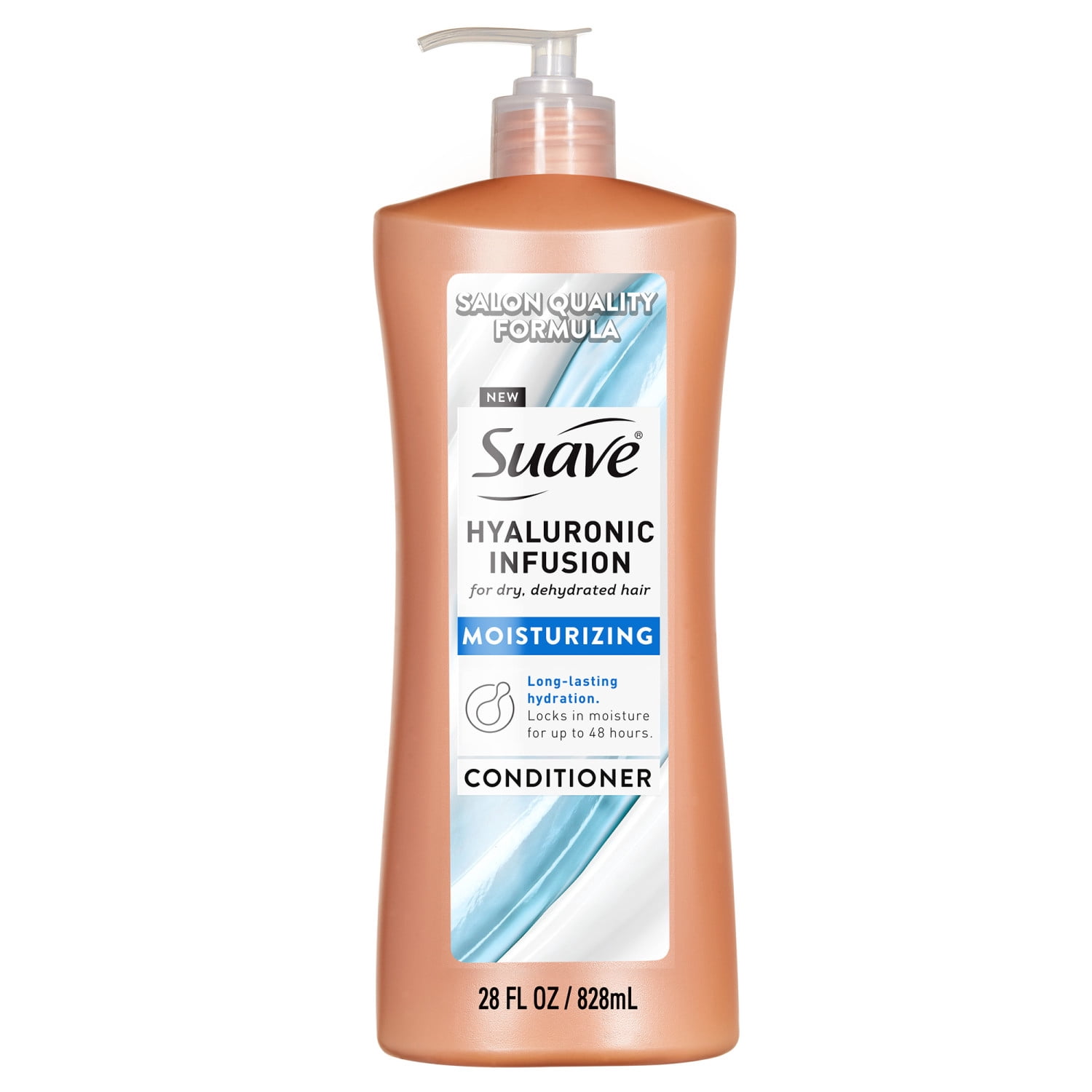 (4 pack) Suave Hyaluronic Infusion Moisturizing Conditioner, Hydrates Dry Hair with Hyaluronic Acid, 28 oz