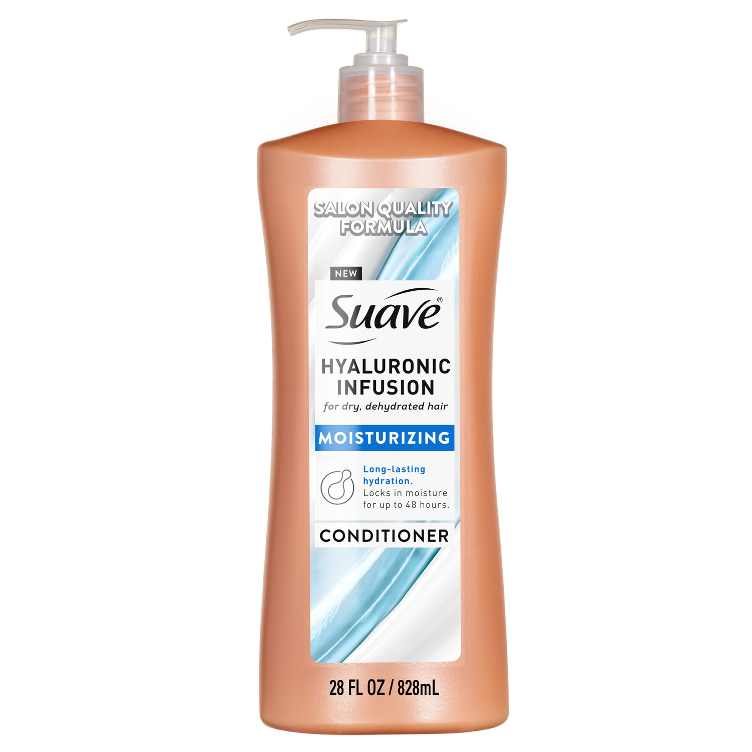 Suave Hyaluronic Infusion Moisturizing Conditioner, Hydrates Dry Hair with Hyaluronic Acid, 28 oz