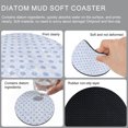 thumbnail image 6 of Polka Dot Coasters Set of 2, Absorbent Coasters for Drinks, Blue Modern Geometric Vintage Spots Coaster for Desk Coffee Table Protection, Home Decor House Warming Gifts 4", 6 of 6