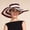 Red, variant on CHENge Women's Summer Wide Brim Straw Sun Hat with Striped Design for Casual Outdoor Beach Wear
